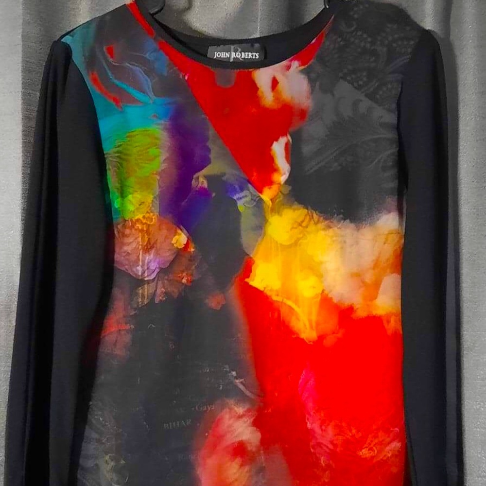 John Robert's artsy top